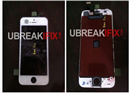 លេចចេញផ្នែកខាងមុខ iPhone 5 ពណ៌ស ជាមួយអេក្រង់ 4 inch